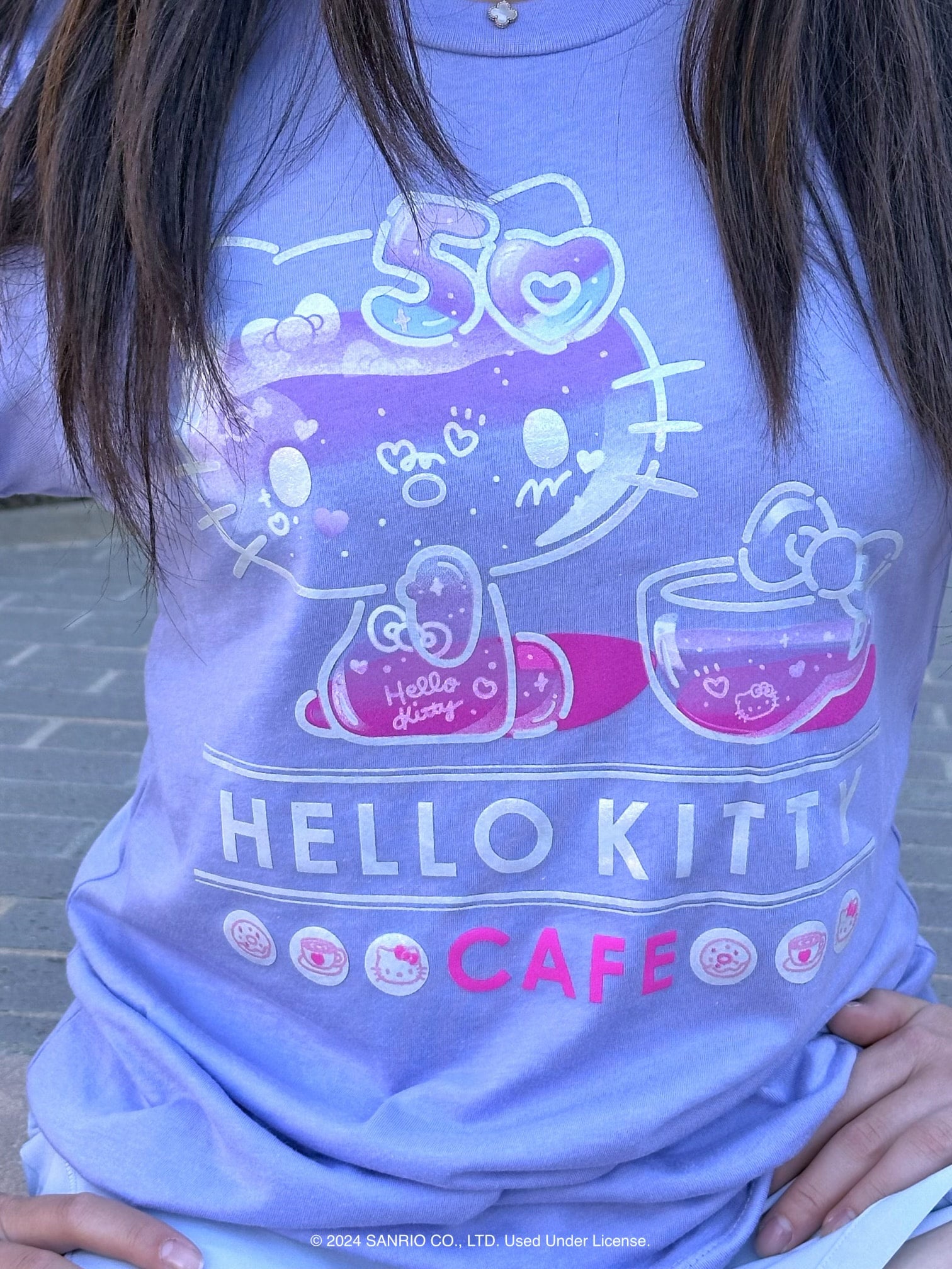 T-Shirt 50th - Lilac | Hello Kitty Cafe